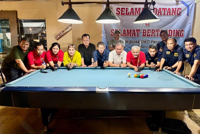 Dramatis, Tim Biliar PWI Kalsel Menang Tipis 3—2 Atas PWI DKI Jakarta