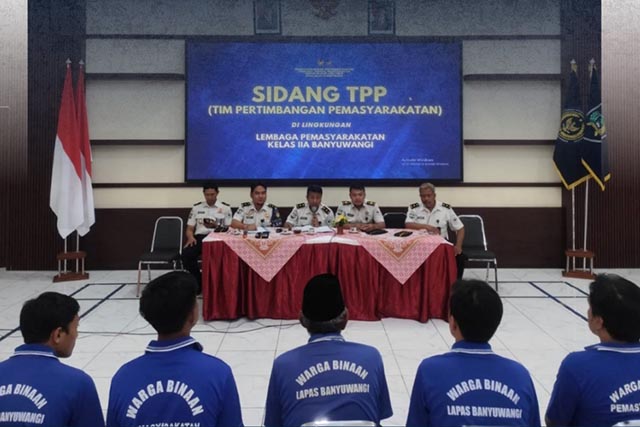 Lapas Banyuwangi Gelar Sidang TPP Bahas Usulan Program Integrasi Warga Binaan