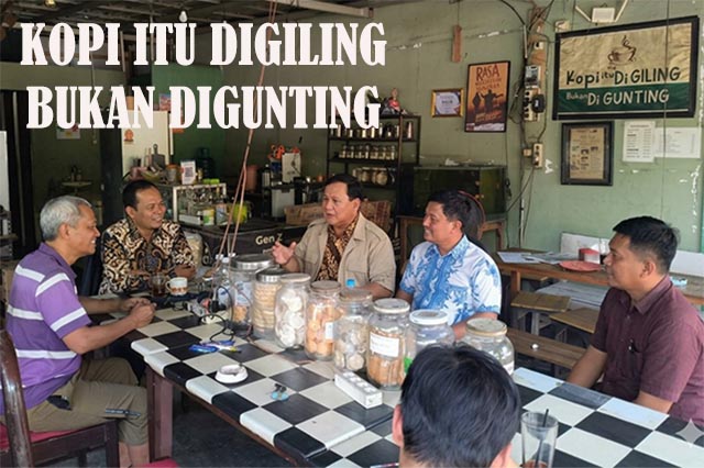 Presiden Prabowo Sepertinya Butuh Ngopi di Warung Kopi