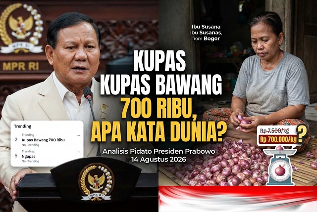 Kupas Bawang 700 Ribu, Apa Kata Dunia?