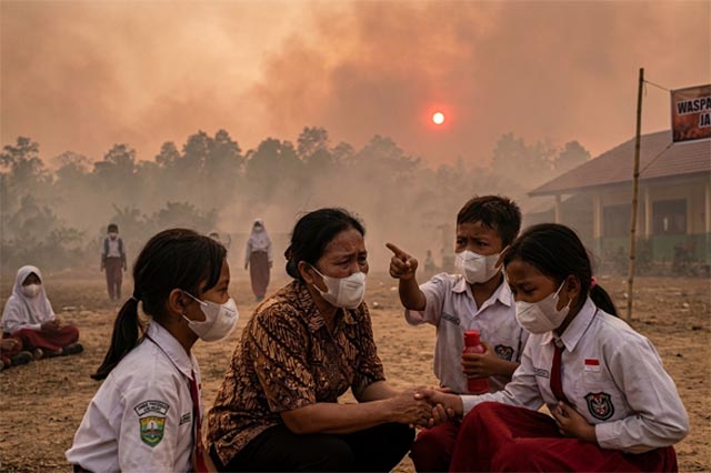 KPAI Ingatkan Anak Rentan Dampak Karhutla